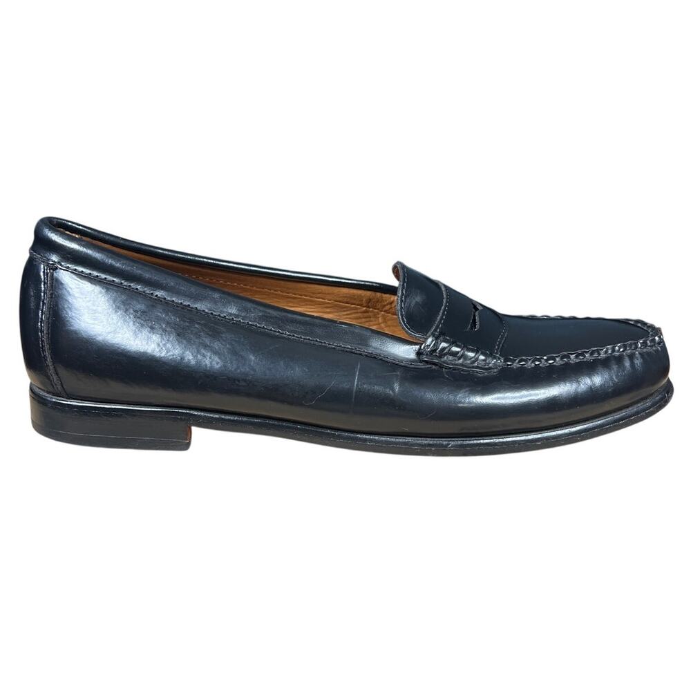 Vintage G.H. Bass Women’s Weejuns London Black Leather Loafers Size 8